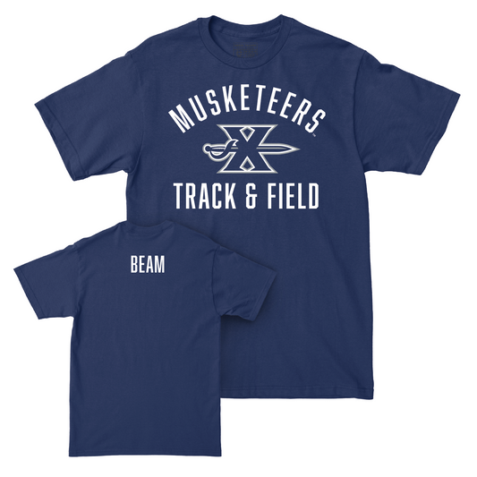 Men's Track & Field Navy Classic Tee - Sean Beam Youth Small