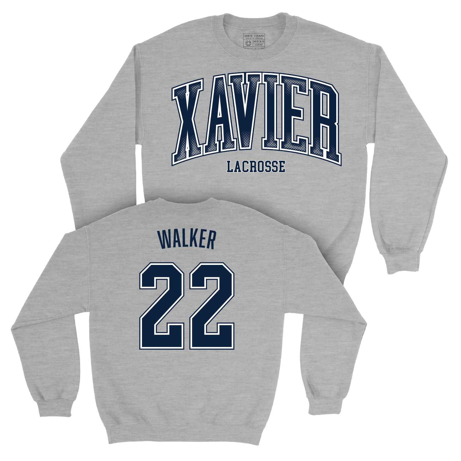 Women's Lacrosse Sport Grey Arch Crew - Sawyer Walker Youth Small