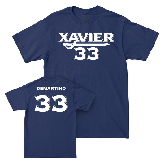 Baseball Navy Woodmark Tee - Tyler DeMartino Youth Small