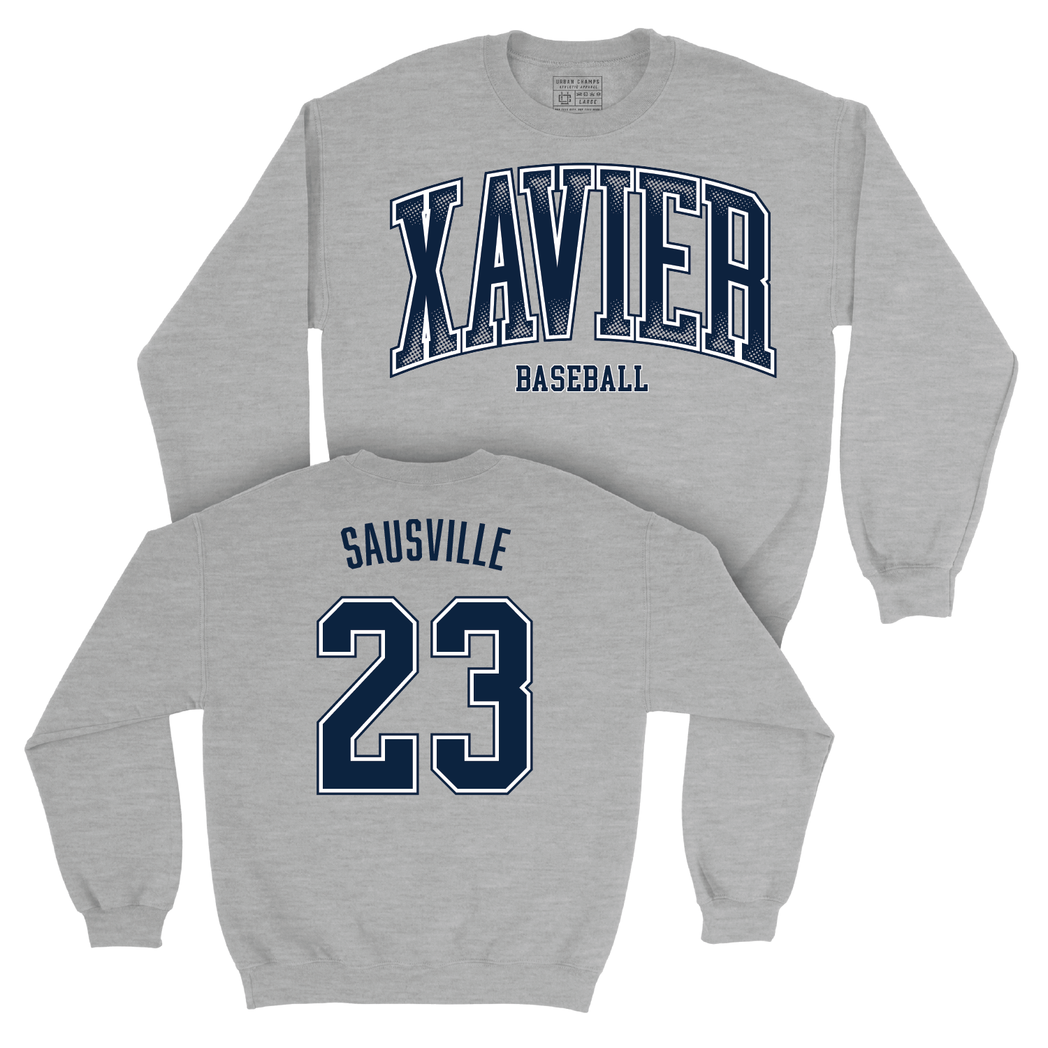 Baseball Sport Grey Arch Crew - Tyler Sausville Youth Small