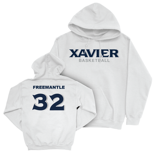 Men's Basketball White Staple Hoodie - Zach Freemantle Youth Small