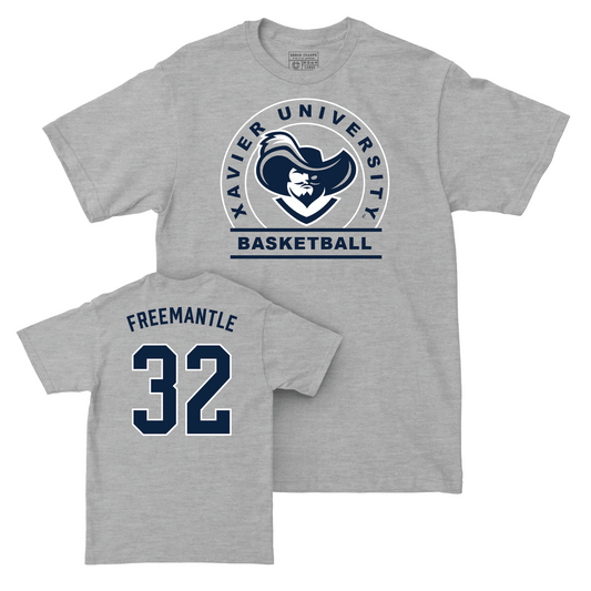 Men's Basketball Sport Grey Logo Tee - Zach Freemantle Youth Small