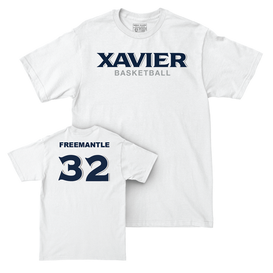 Men's Basketball White Staple Comfort Colors Tee - Zach Freemantle Youth Small