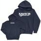 Women's Track & Field Navy Wordmark Hoodie   - Alecia Kissoon