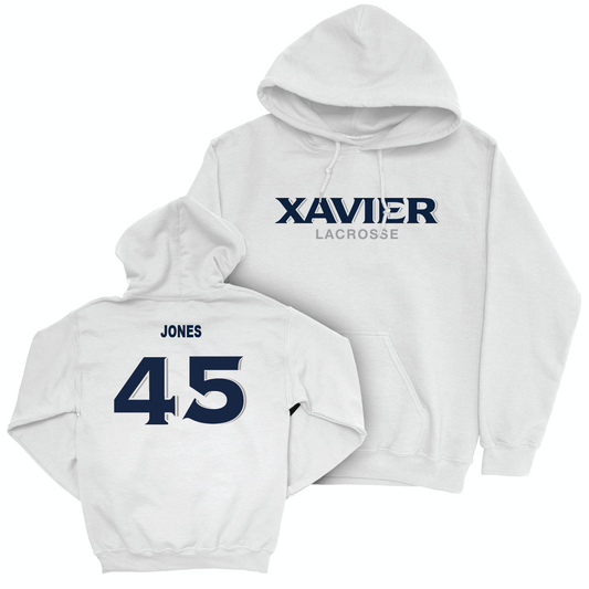 Women's Lacrosse White Staple Hoodie   - Logan Jones