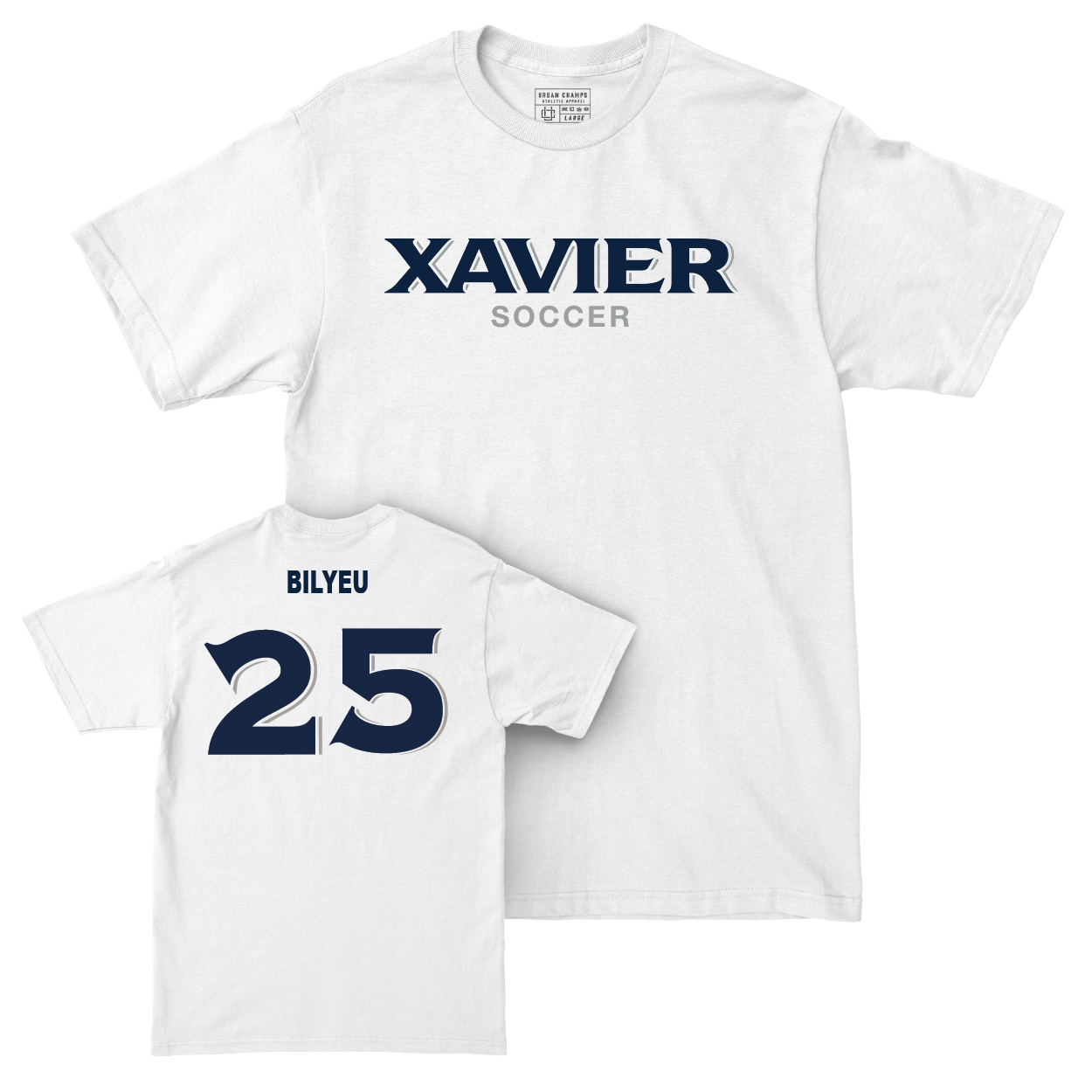 Men's Soccer White Staple Comfort Colors Tee   - Jack Bilyeu