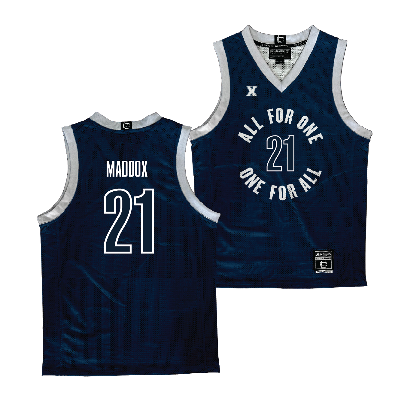 Xavier Men's Basketball Navy Jersey  - Dante Maddox