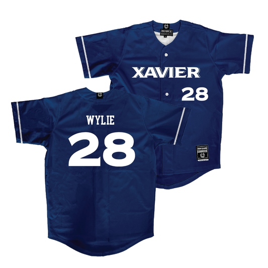 Xavier Baseball Navy Jersey  - Jon Wylie