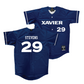 Xavier Baseball Navy Jersey  - Samuel Stevens