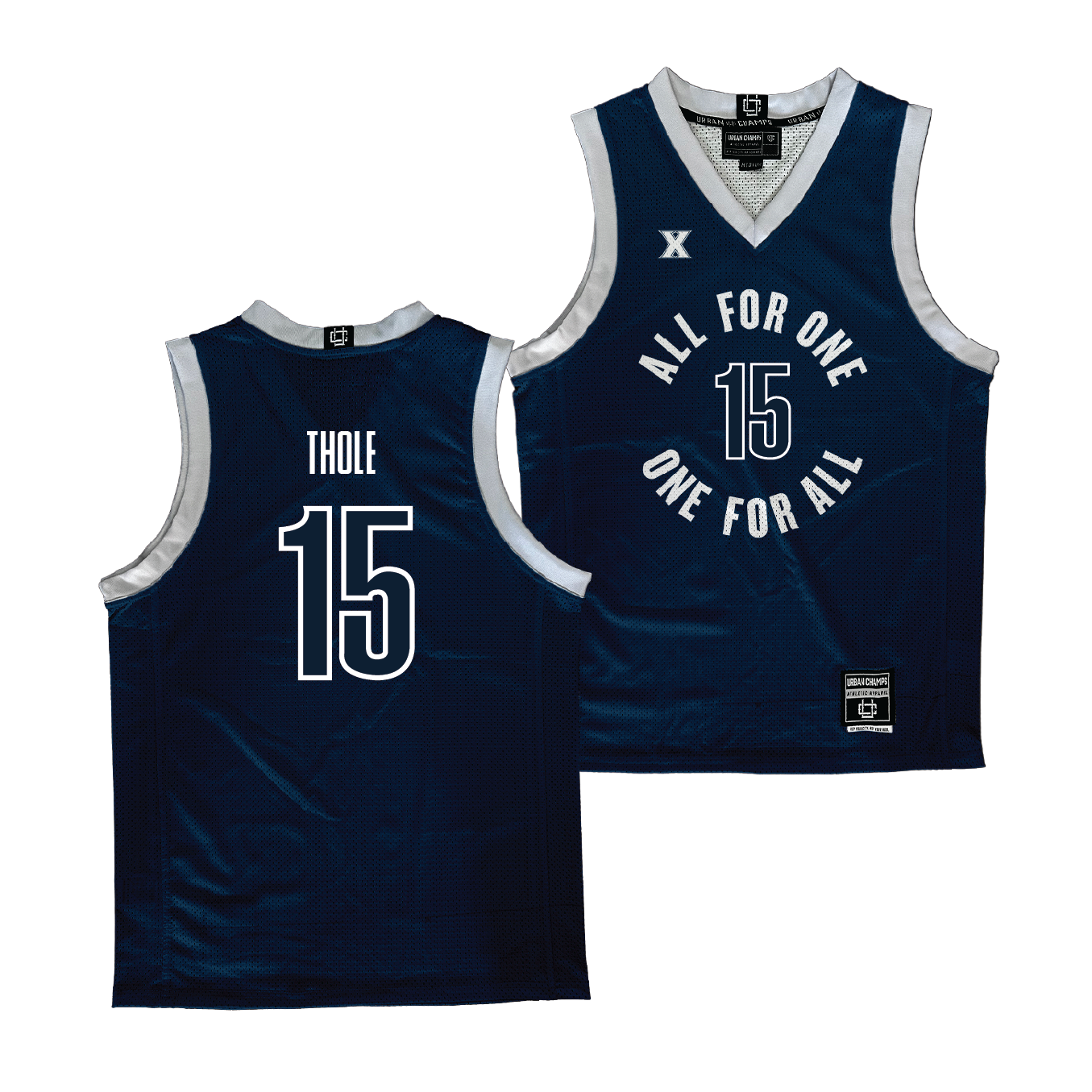 Xavier Men's Basketball Navy Jersey  - Henry Thole