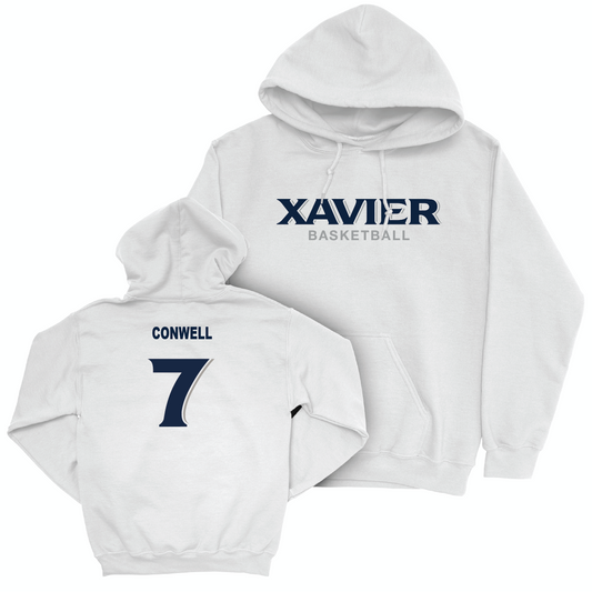 Men's Basketball White Staple Hoodie  - Ryan Conwell