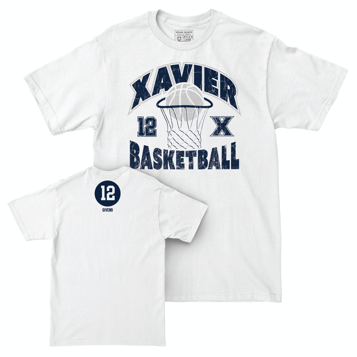 Women's Basketball White Hardwood Comfort Colors Tee  - MacKenzie Givens