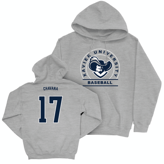 Baseball Sport Grey Logo Hoodie  - Joseph Chavana