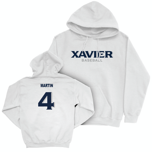 Baseball White Staple Hoodie  - Alex Martin