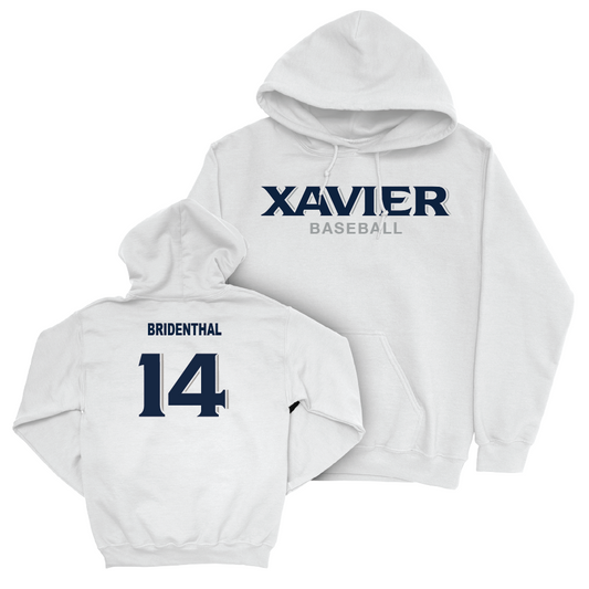 Baseball White Staple Hoodie  - Eli Bridenthal