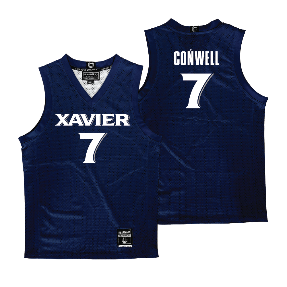 Xavier Men's Basketball Navy Jersey  - Ryan Conwell