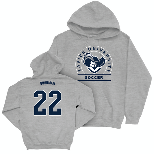 Women's Soccer Sport Grey Logo Hoodie  - Morgan Goodman