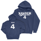 Men's Basketball Navy Wordmark Hoodie  - John Hugley