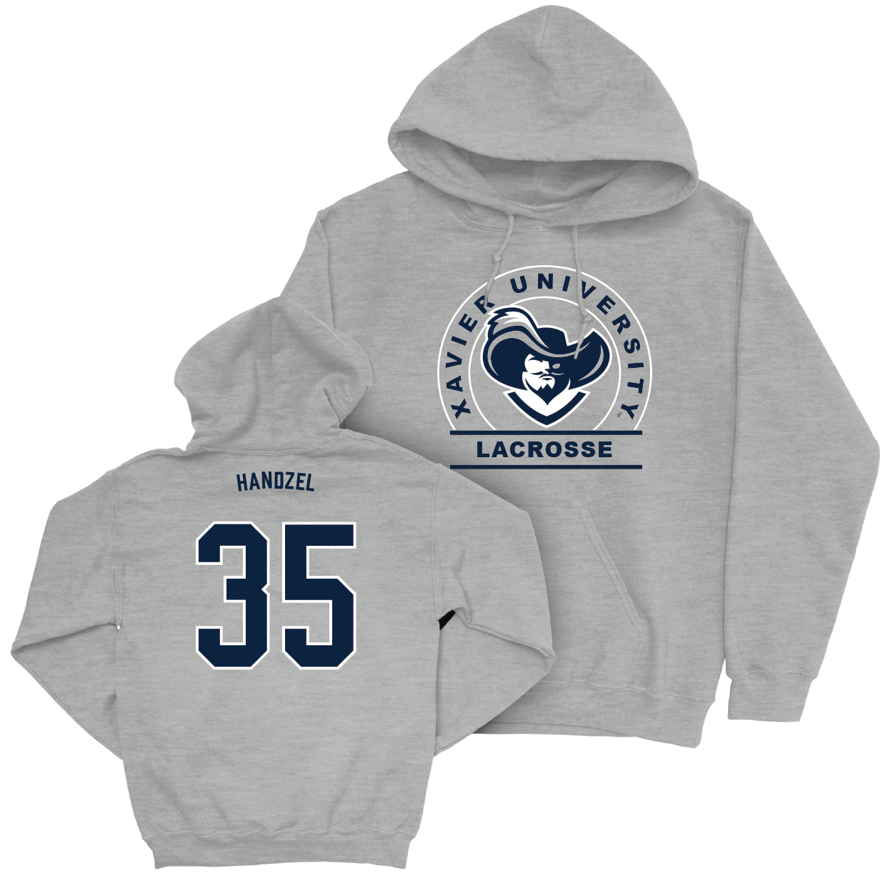 Women's Lacrosse Sport Grey Logo Hoodie   - Morgan Handzel